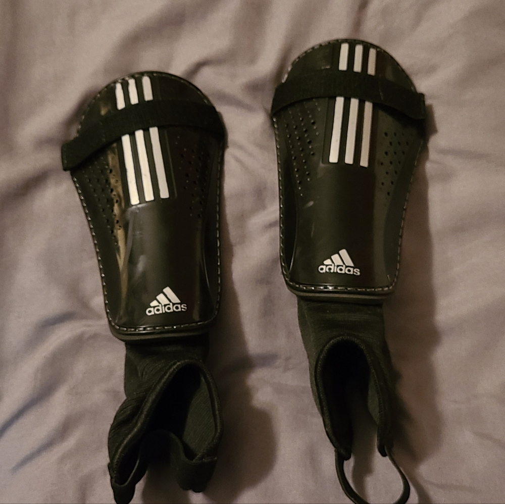 Adidas shin guards with attached ankle padding
